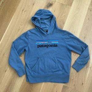 Kids Patagonia, lightweight fleece hoodie